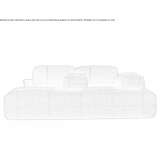 Sectional fabric sofa with removable cover Gilten
