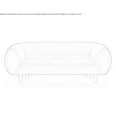 2-seater polyester sofa Vicaria
