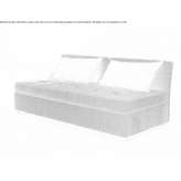 Materiałowa rozkładana sofa ze zdejmowanym pokrowcem Molochio