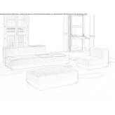 Sectional fabric sofa Hauville