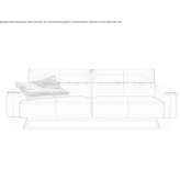 Sofa z pikowanej skóry na podstawie sanek Chambara