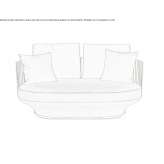 2-seater fabric sofa Aurigo