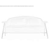 Dwuosobowa sofa materiałowa ze zdejmowanym pokrowcem Ukum