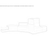 Modular fabric lounge sofa Korosten