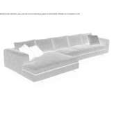 Segmentowa sofa materiałowa Vilseck