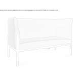 Sofa materiałowa 2-osobowa Strobl