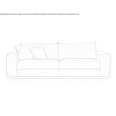 Sectional fabric sofa Vasto