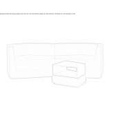 Sofa materiałowa 3-osobowa Korosten