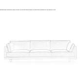 3-seater fabric sofa Mezotur