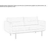 2-seater sofa Benuza