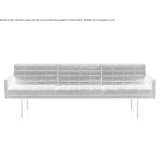 Sofa materiałowa 3-osobowa Guaca