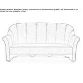 Fabric sofa Zazuar