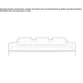 Sofa materiałowa 3-osobowa Balboa