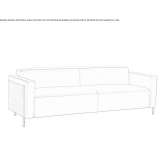 Upholstered 3-seater sofa Corerepe