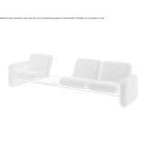Segmentowa sofa materiałowa ze zintegrowanym stojakiem na czasopisma Macduff