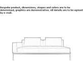 Segmentowa sofa materiałowa Balboa