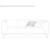Leather sofa Massiola