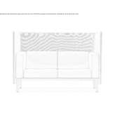Two-seater sofa with high backrest Aniane