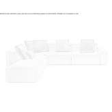 Narożna sofa modułowa segmentowa Osorio