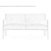 Dwuosobowa aksamitna sofa Weilburg