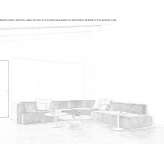Modułowa sofa bawełniana segmentowa Eastoft