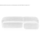 Sofa materiałowa segmentowa z szezlongiem Skabrnje