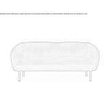 Sofa materiałowa 2-osobowa Cerinza