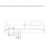 Sofa segmentowa skórzana lub materiałowa Biesme