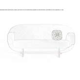 Sofa materiałowa z wysokim oparciem Jarak