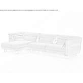 Fabric sofa with chaise longue Samtens