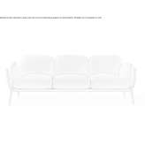 Sofa materiałowa 3-osobowa Canagua
