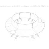 Zakrzywiona modułowa sofa z tkaniny Wervik