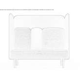 Dźwiękochłonna sofa biurowa / kabina biurowa Inirida