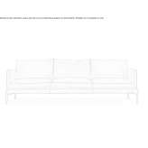 Skórzana sofa 3-osobowa Malvas