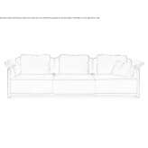 3-seater velvet sofa Salmo
