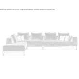 7-seater corner sofa made of fabric Jauca