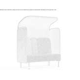 Dźwiękochłonna sofa biurowa / kabina biurowa Inirida