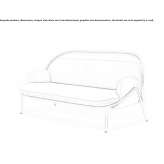 Sofa z niskim oparciem Farnham