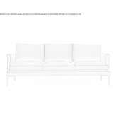 Sofa materiałowa 3-osobowa Malvas