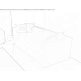 Sectional fabric sofa bed with removable cover Amoroto