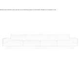 Sofa materiałowa 4-osobowa Arroniz