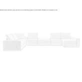 Segmentowa sofa materiałowa Ransart