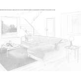 Sectional fabric sofa with a chaise longue Flobecq