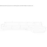 Corner 4-seater leather sofa Arroniz