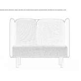 Dźwiękochłonna sofa biurowa / kabina biurowa Inirida