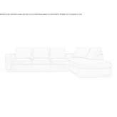 Narożna sofa segmentowa z tkaniny Ropcha
