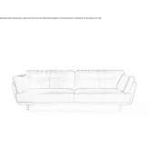 Sofa z tkaniny Longares