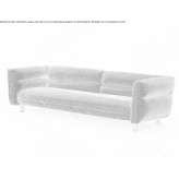 3-seater fabric sofa Samtens