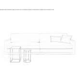 Sofa segmentowa z tkaniny lub skóry Versmold