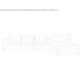 Corner leather sofa McKail